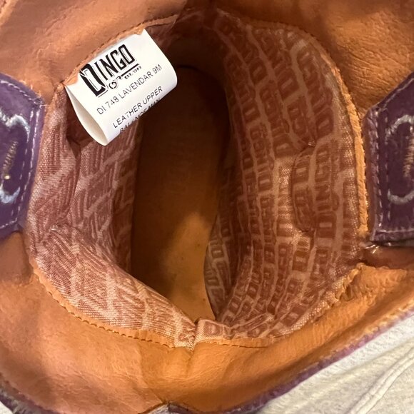 DINGO Primrose Bootie in Lavender Sz 9 NEVER WORN - Picture 12 of 16
